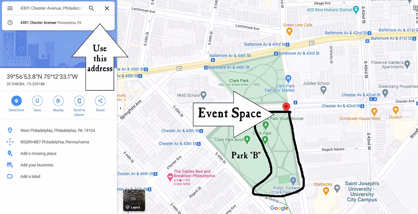 Map of event location